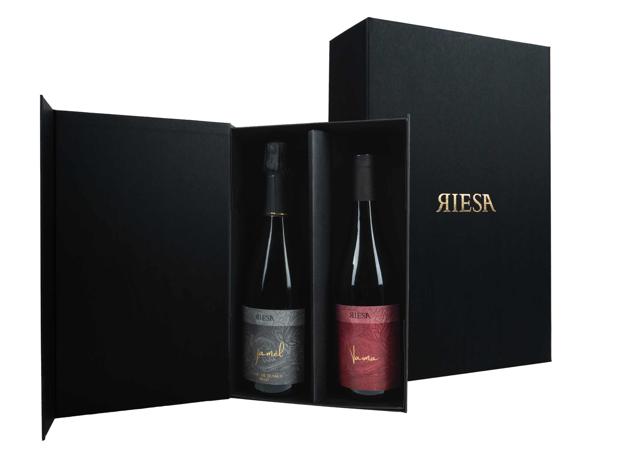 Scatola Doppia Calamita Nera